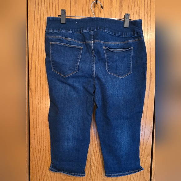 Chicos Slim Leg Capri 2R Or Size 12 - Picture 2 of 4